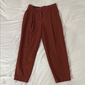 Theory Brick Red Trousers